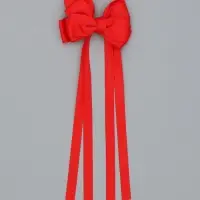 Бант для волос на заколке с лентами, цвет красный, Винкс