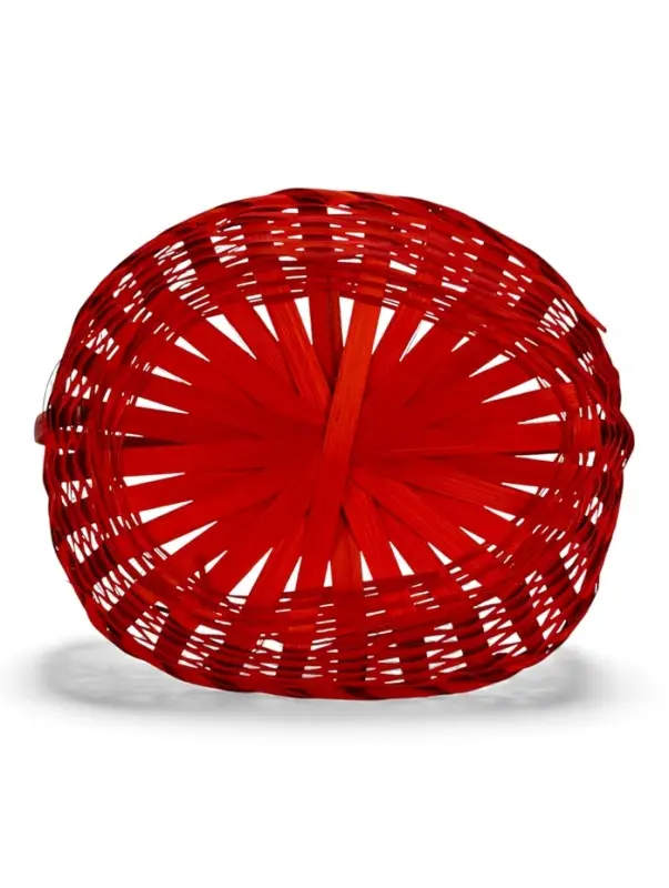 Набор корзин 3 шт 22х18x10 24х19x10 27х21x10 см ручка h=24/26/28 см Розовый