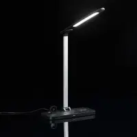 Настольная лампа с беспроводной зарядкой Power Light, черная