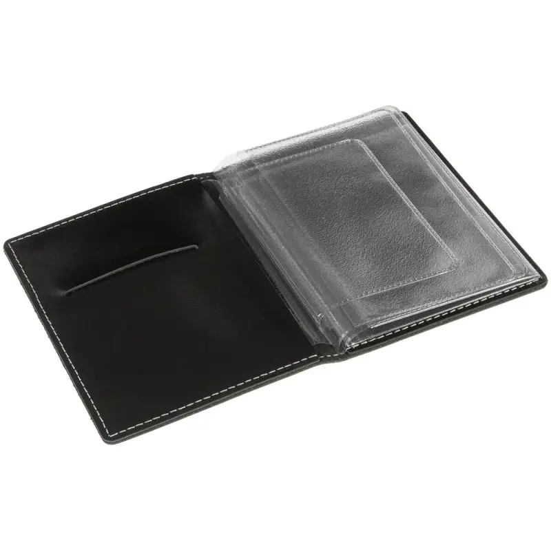 Обложка для автодокументов &laquo;Комфорт&raquo;, черная