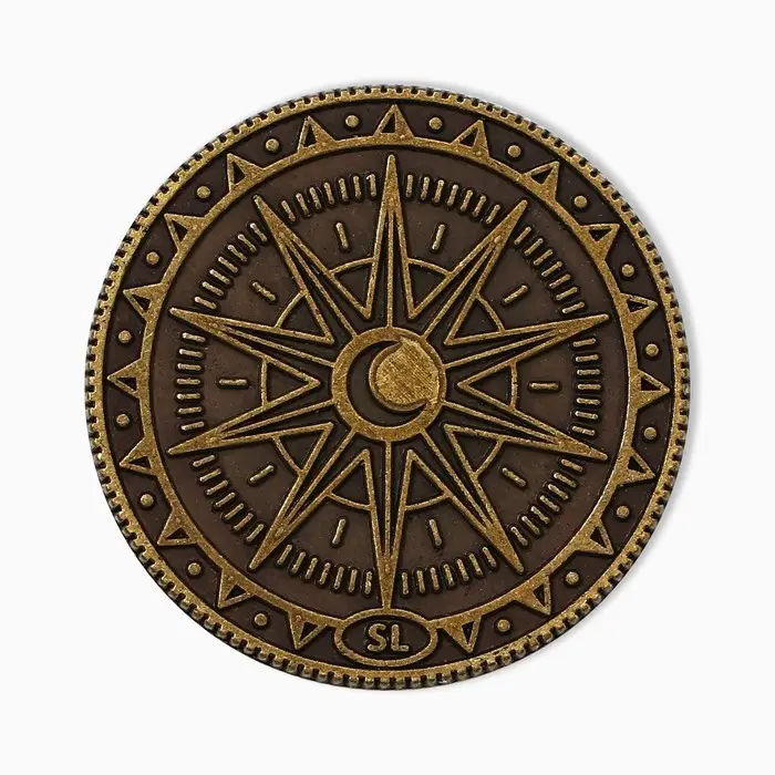 Монета выбора сувенир карты тарро &laquo;Удача с тобой&raquo;, d=2,5 см.