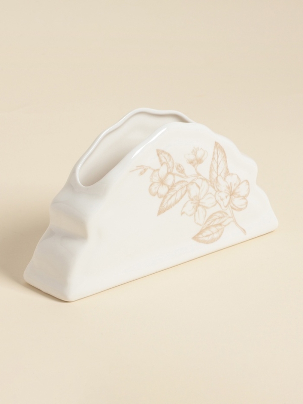 Салфетница SL Home &laquo;Аманде&raquo;, 15&times;4&times;7,8 см, фарфор, белая