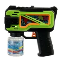 Генератор мыльных пузырей "Пистолет", цвет зелёный, работает от батареек