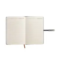 Ежедневник недатированный формат А5, с хлястиком, 112л, линия, пвх, Узор Синий