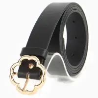 Ремень жен 05-01-01-01, Март2512, 2,8*0,3*110 см, без винта, пряж золото, 1 прокол,