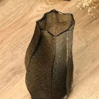 Ваза стекло настольная "Дженис" 30х15х9,5 см, серый