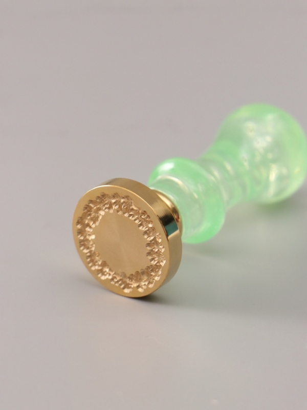 Сургучный набор "Растительный венок" печать, ручка, сургуч 12,5х10х3,6 см