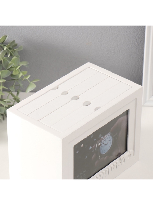 Фотоархив на 96 фото 10х15 см + рамка 10х15 см "Помнишь?" белый 20х15х12 см