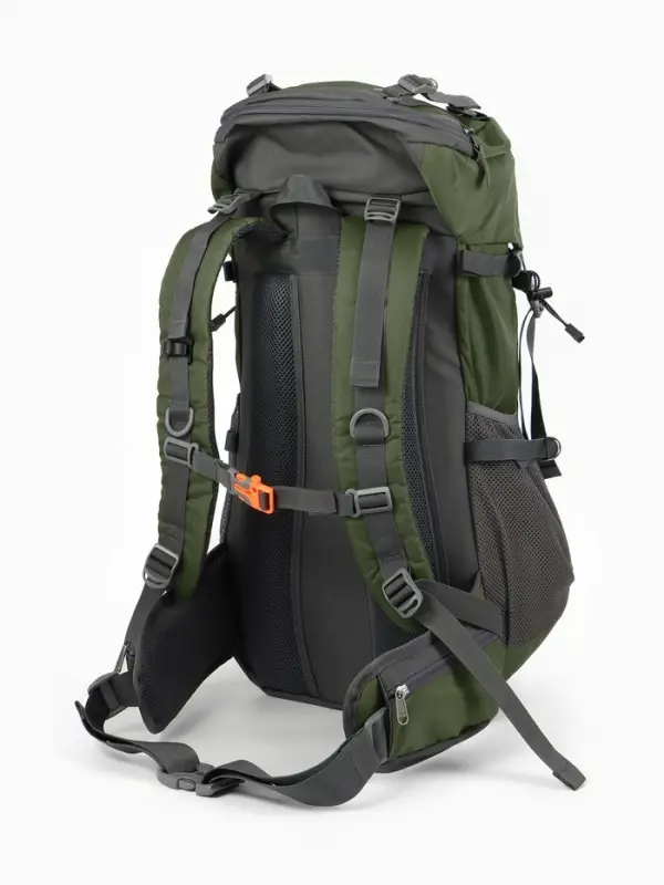 Рюкзак тур 65+5л, 30*20*53, отдел на шнурке, 5нар+2вн кармана, цвет хаки