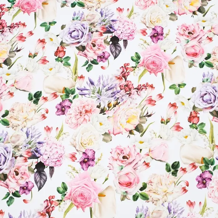 Бумага упаковочная глянцевая двусторонняя &laquo;Букет&raquo;, 100&times;70 см