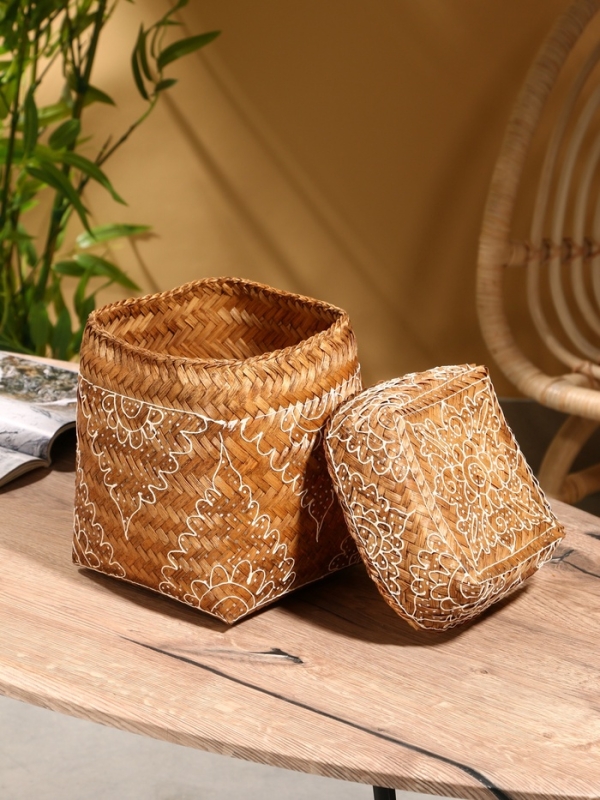 Корзинка плетеная "Морокко" 17х17х25 см