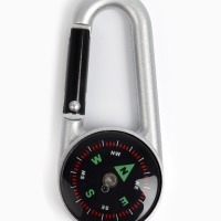 Компас с карабином C27, d=3 см, металлический