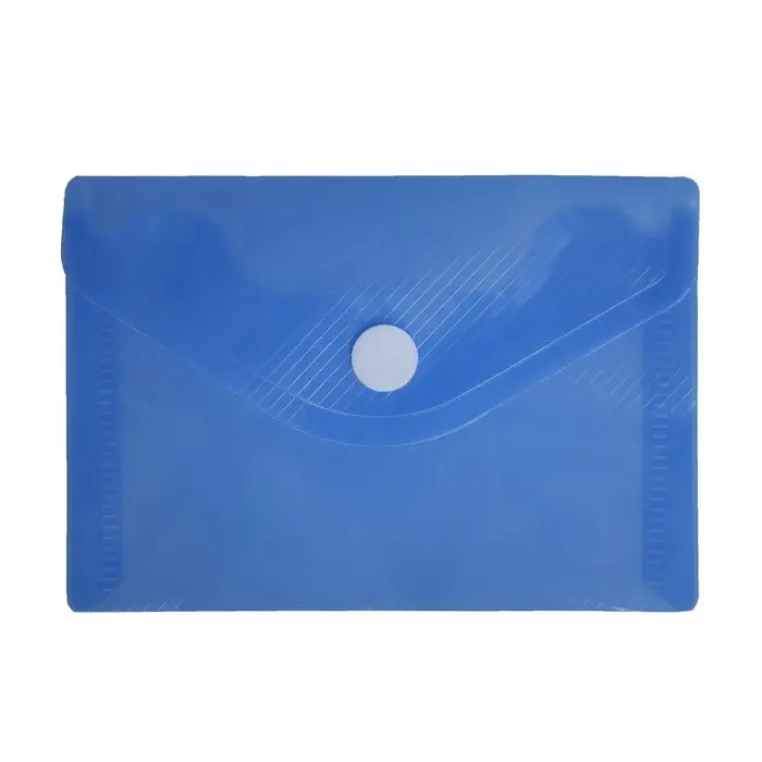 Папка-конверт на кнопке, А7, 180 мкм, Calligrata рифлёная, флуоресцентная, МИКС