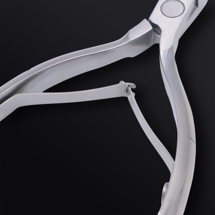 Кусачки маникюрные для кутикулы &laquo;Premium&raquo;, двойная пружина, 11,5 см, длина лезвия - 8 мм, цвет серебристый