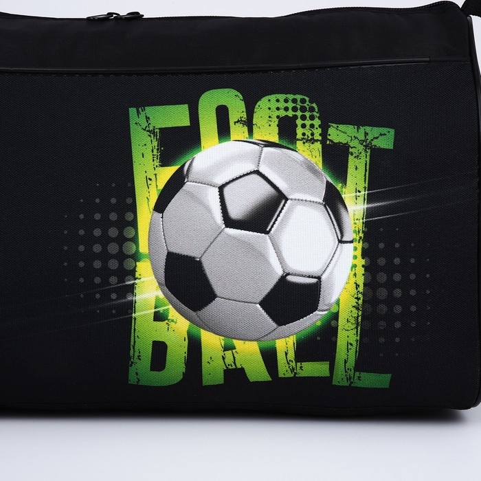 Сумка детская спортивная для мальчика &laquo;Футбол&raquo;, 40х21х24 см, цвет чёрный