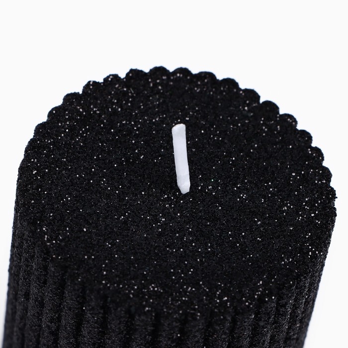 Новогодняя свеча-столбик с блестками &laquo;Новый год: Новогодних чудес&raquo;, 8,5 х 6 см