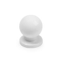 Ручка кнопка CAPPIO RK146, d=20 мм, цвет белый