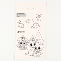 Аппликация стикерами на новый год. Елочные игрушки &laquo;Новогодняя сказка&raquo;, новогодний набор для творчества