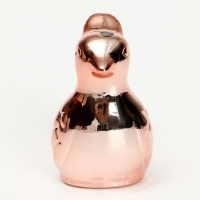Свистулька керамическая птичка &laquo;Розовое золото&raquo;