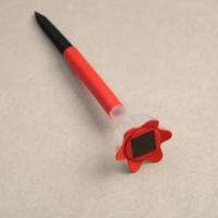 Садовый светильник на солнечной батарее &laquo;Цветок красный&raquo;, 6 &times; 29 &times; 6 см, 1 LED, свечение белое