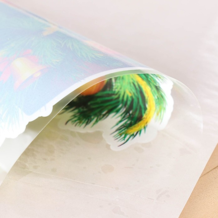 Набор наклеек на окна Набор наклеек на окна "Новогодний" 4 наклейки в наборе, 14,3 x 16 см