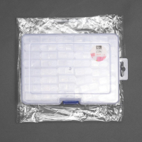 Набор баночек для рукоделия, 42 баночки, 1 &times; 3 &times; 5 см, 18 &times; 11.8 &times; 5.8 см, цвет прозрачный