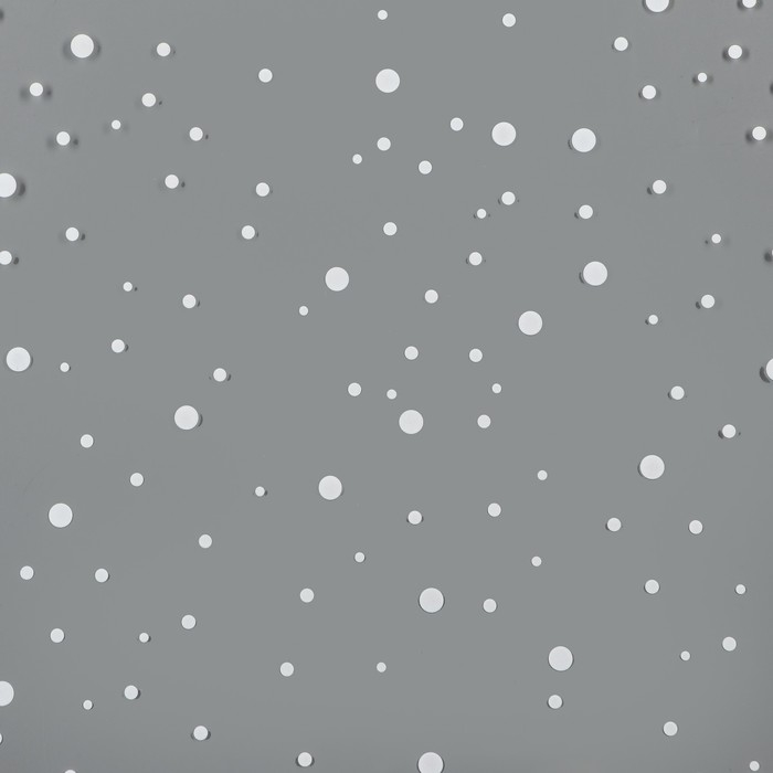 Пленка для цветов "Горох" белая 100 см х 5,5 м &plusmn; 5%, 200 гр, 40 мкм
