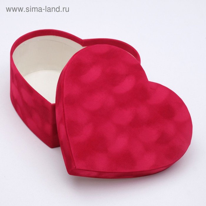 Набор коробок 3 в 1, "Бархат", сердце, 30,5 х 27,5 х 12 - 22 х 21 х 8,5 см