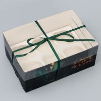 Коробка для капкейка, кондитерская упаковка, 6 ячеек &laquo;Стиль&raquo; 23 х 16 х 10 см