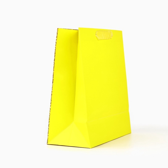 Пакет ламинированный вертикальный &laquo;С Днём рождения&raquo;, глиттер, ML 23 х 27 х 11.5 см