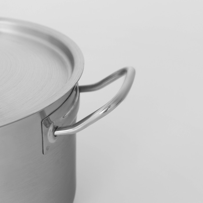 Кастрюля из нержавеющей стали Hanna Kn&ouml;vell с крышкой, 5 л, d=22 см, h=13 см, толщина стенки 0,6 мм, индукция