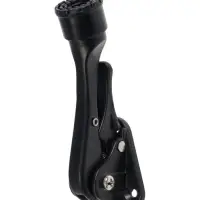 Фиксатор дверной LOCKLAND &ldquo;козья ножка&rdquo;, с автоподъемом, цвет черный