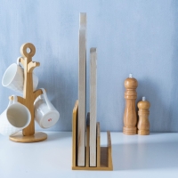 Подставка для разделочных досок и крышек Доляна, 18&times;10 см, 3 секции