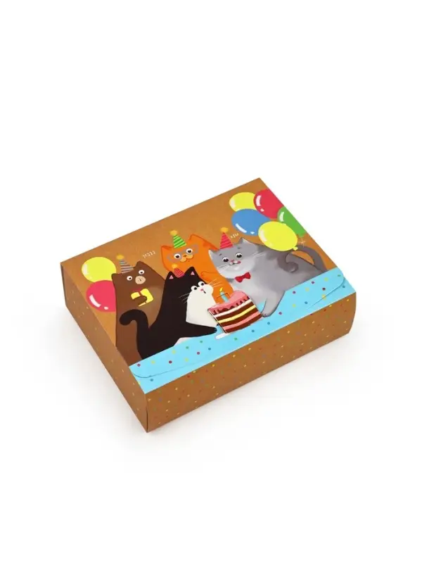 Коробка подарочная складная, упаковка, &laquo;С днём рождения&raquo;, 16.5 х 12 х 5 см