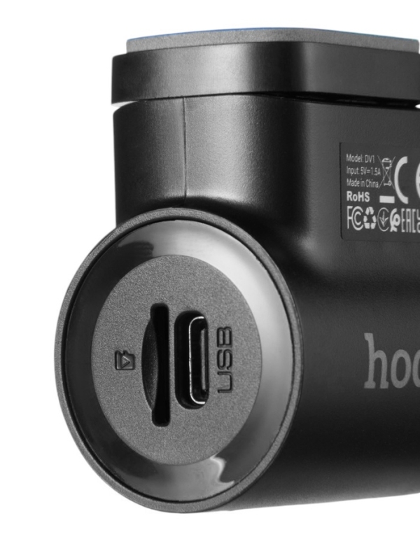 Автомобильный видеорегистратор Hoco, DV1, 1080p видео, черный