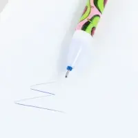 Ручка пиши-стирай, синяя паста, гелевая, 0.5 мм с колпачком &laquo;Авокадо&raquo;