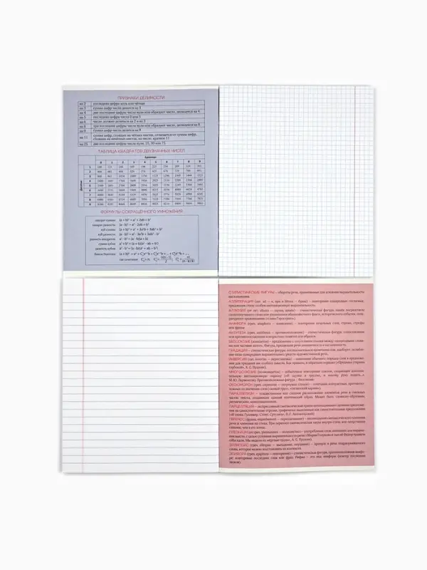 Тетради предметные, 48 л., набор из 12 шт., блок №1 &laquo;Минимализм&raquo;