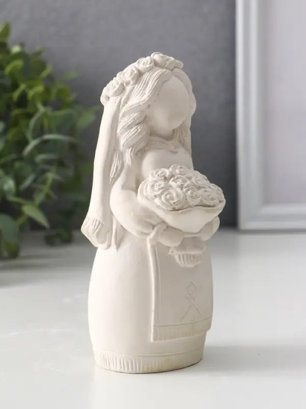 Фигура &laquo;Берегиня невеста&raquo;, 14&times;6.5&times;7 см, натуральный