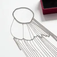 Бодичейн через плечо &laquo;Цепочка&raquo;, цвет серебро