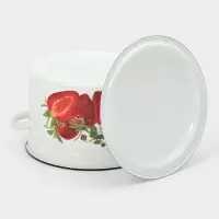 Кастр.цил.борт. 8л (белая)СА