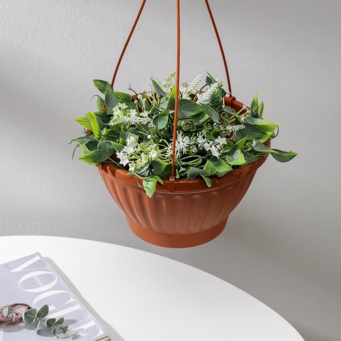 Кашпо для цветов подвесное &laquo;Мирабель&raquo;, 2,5 л, цвет коричневый