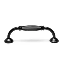 Ручка-скоба мебельная PC176, м/о 96 мм, цвет черный