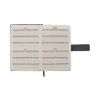 Ежедневник недатированный формат А5, с хлястиком, 128л, линия, пвх, Серый