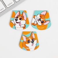 Закладки магнитные для книг, 3 шт &laquo;Корги&raquo;