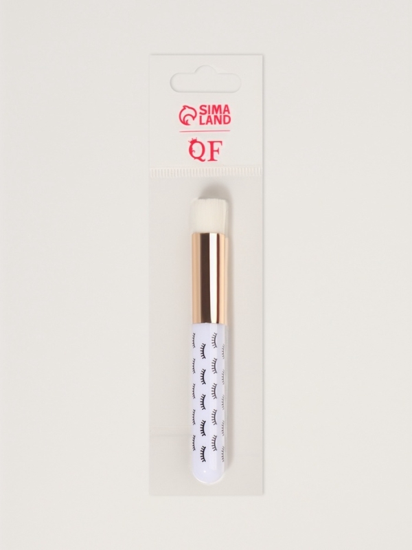Кисть д/очищения ресниц 9,7(&plusmn;1)см нейлон/пластик белый пакет QF
