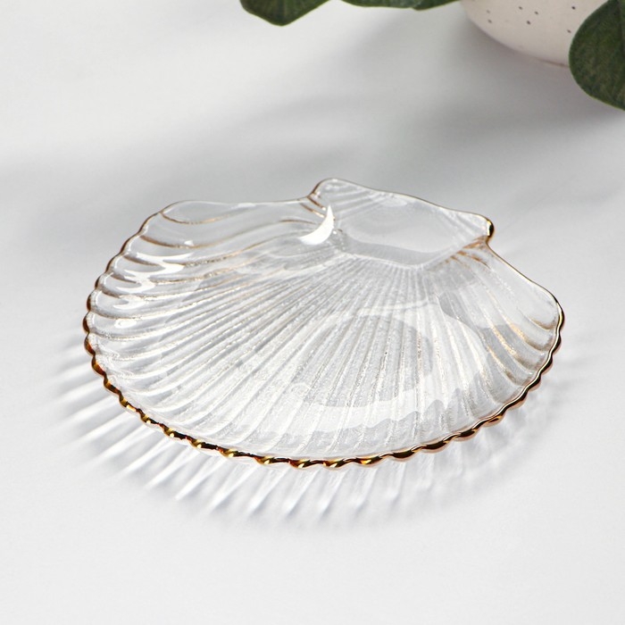Блюдо сервировочное Magistro &laquo;Ракушка&raquo;, 14&times;13,5&times;1,5 см, фигурное