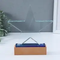 Стела наградная "Звезда" подставка 14х4 см звезда 20,5х18,5 см 3,5х20,5х22,5 см