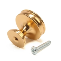 Ручка-кнопка CAPPIO PK324, d=30 мм, цвет золото, 8 шт.