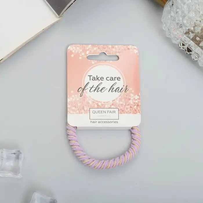 Резинка для волос "Спорт" спиралька, 5 см, микс