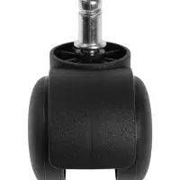 Колесо мебельное ТУНДРА для кресла, d=50 мм, со штоком М10х25 мм, набор 5 шт